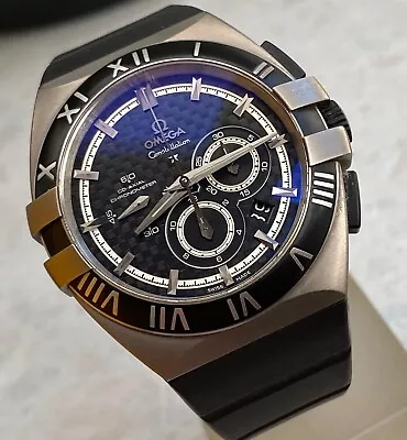 OMEGA DOUBLE EAGLE CONSTELLATION Co-AXIAL MISSION HILLS WORLD CUP TITANIUM 41mm • $3609.54