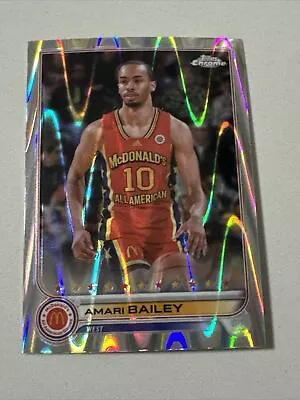 2023 McDonalds Chrome Wave Refractor Rookie RC Amari Bailey UCLA SSP • $6.99