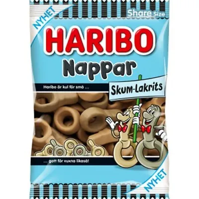Haribo Pacifiers Foam Licorice 120g Classic Swedish Candy • $14.99