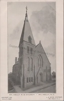 Mount Holly NJ: Methodist Episcopal Church - Vintage New Jersey Postcard • $12.49