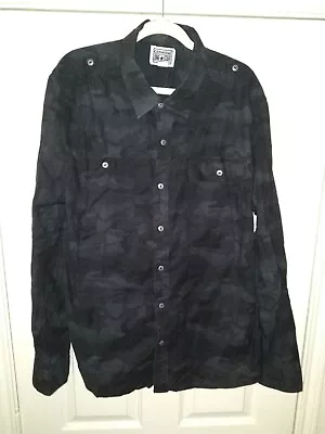 Converse One Star Long Sleeve Button Up Shirt Mens Sz XL • $15.99