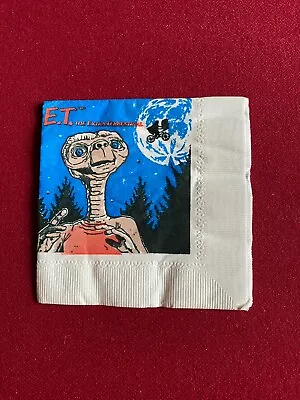 1982 E.T.  Un-Used  (5 ) Paper Cocktail Napkin (Scarce / Vintage) • $15