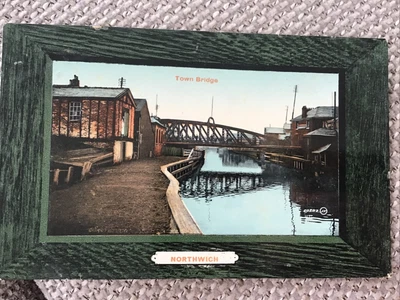 £2 • Buy 1909 Valentines Pc Town Swing Bridge Northwich Cheshire To Sandbach 
