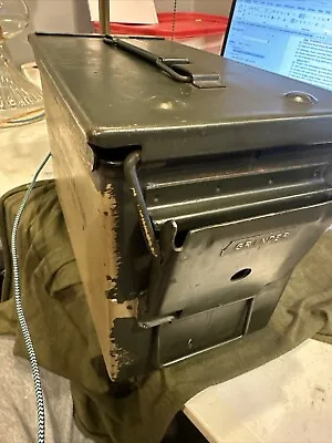 US Military Metal Ammo Can... Markings Have Been Painted Over.   VG Condition! • $27.15