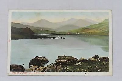 Postcard Capel Curig Lakes & Snowdon Caernarvonshire Wales Posted 1906   (A1) • £4.01