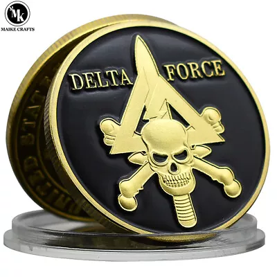 US Delta Force Commemorative Coin Gold Plated Metal Military Medal Of Honor • $4.32