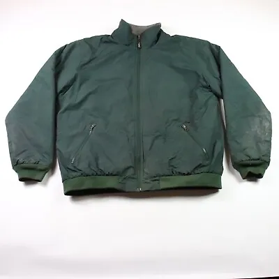 Vintage LL Bean Jacket Mens XXL Green Fleece Lined Barn Chore Coat READ • $21.99