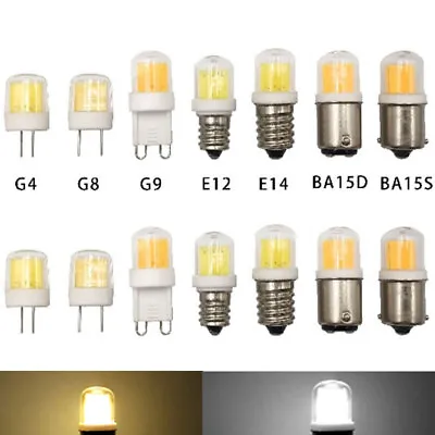 Dimmable Mini AC 220V 5W LED COB Bulb G4 G8 G9 E11 E14 BA15S BA15D Light Lamp AU • $3.51