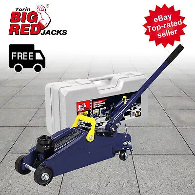 BIG RED AT82012U Torin Blue 2 Ton Trolley Service/Floor Jack With Storage Case • $50.37