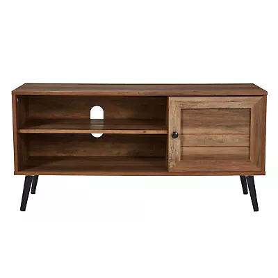 Jomeed Retro Mid Century Wooden TV Entertainment Console With Storage Shelves • $95.99