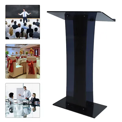 Acrylic Podium Plexi-glass Pulpit Conference School Church Lectern Stand • $303.06