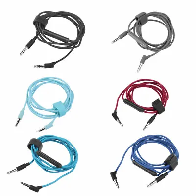 Nylon Audio Cable With Mic For OPPO PM-3 PSB SPEAKERS M4U1 M4U2 M4U8 Headphones • $18.68