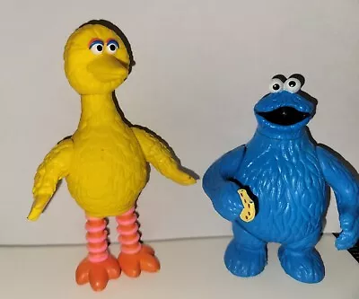 Vintage 1985 Tara Toys Muppets Sesame Street Figures - Big Bird & Cookie Monster • $17.99