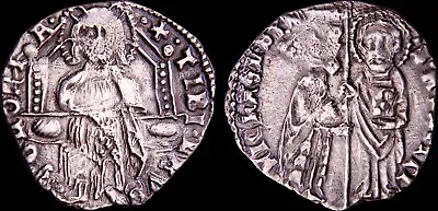 ITALY - VENICE - ANTONIO VENIER (62nd Doge) AR Grosso Silver Coin W/COA • $112.05