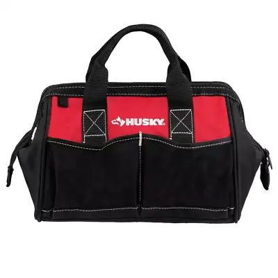 $13.99 • Buy NEW Husky 12 In 4 Pocket Zippered Tool Bag