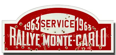 Rallye Monte-carlo Metal Signfamous Ralliesvintage Rally Number Plates 1963 • $21.41