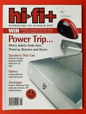 $7.41 • Buy Hi-Fi+ Plus Magazine - May 2007 #51 - CONRAD-JOHNSON CT6 VACUUM-TUBE PRE-AMP