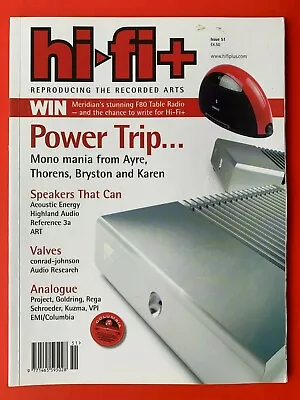 $8.48 • Buy Hi-Fi+ Plus Magazine - May 2007 #51 - CONRAD-JOHNSON CT6 VACUUM-TUBE PRE-AMP