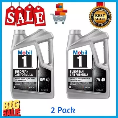 Mobil 1 FS European Car Formula Full Synthetic Motor Oil 0W-40 5 Quart • $43.95