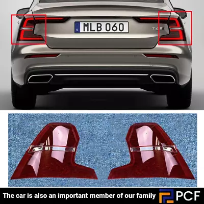 Left+Right Rear Tail Light Brake Light Lens Cover Replace For Volvo S60 2019-23 • $250.03