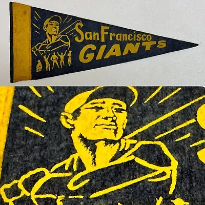 1950's San Francisco Giants 3.75x9 Mini Pennant MLB Baseball Sf  Blue • $24.95