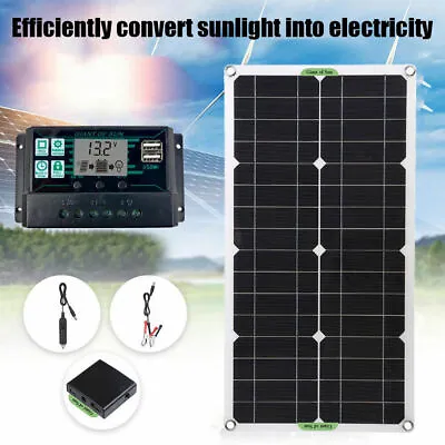 £18.99 • Buy 250W Solar Panel Kit 12V Battery Charger W/ 30A Controller RV Trailer Camper Van