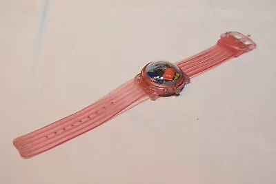 Vw Volkswagen Beetle Kafer Watch Uhr Pink Belt Excellent Rare Selten • $15.59