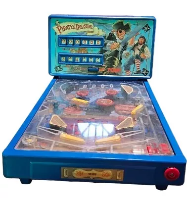 Tomy Pirates Treasure Mini Electric Pinball Machine Vintage 1994 Very Rare *READ • $239.20