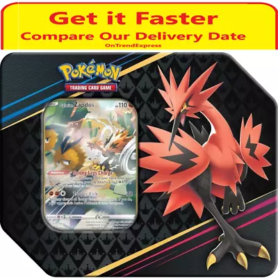 $42.95 • Buy POKEMON TCG Crown Zenith Tins Galarian Zapdos NEW