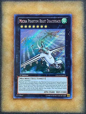 Yugioh Mecha Phantom Beast Dracossack LTGY-EN053 Secret Rare 1st Ed NM • $31.49