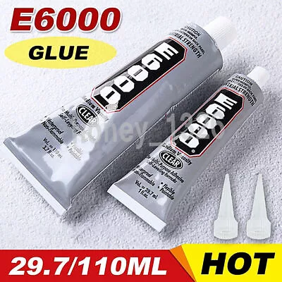 E6000 Glue 29.7/110 ML Industrial Strength Crafts Diy Rhinestones • £5.59