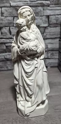 Vintage 14  Madonna Virgin Mary Holding Baby Jesus Statue Catholic Figurine • $26.95