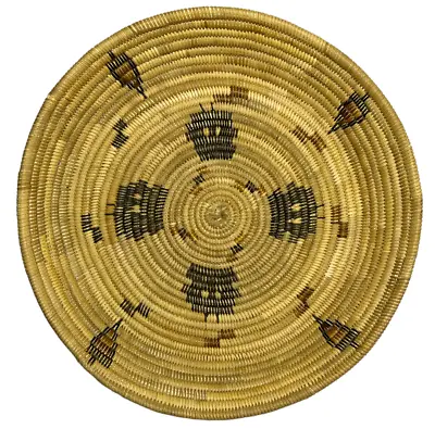 California Mission BASKET Snake Plate KUMEYAAY Kumiai Native American Indian • $599