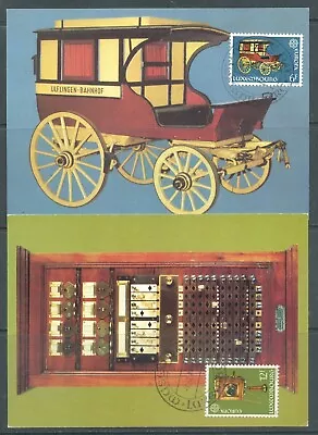 Luxemburg 1979 Europa CEPT Vintage Telephone Exchange Post Coach Maxi Cards • $2.75