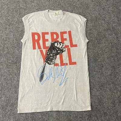 Vtg 1983 Original Billy Idol Rebel Yell Tank Top Gray Size M Never Worn Nos • $200