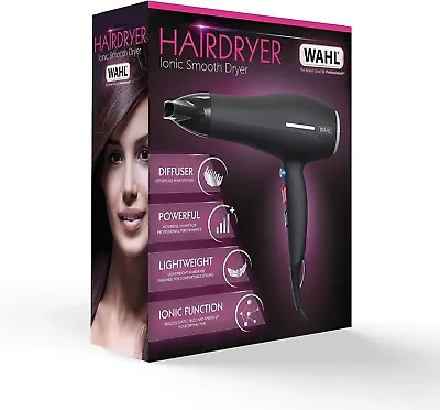 WAHL Professional Hairdryer Ionic Smooth Dryer • £22.99