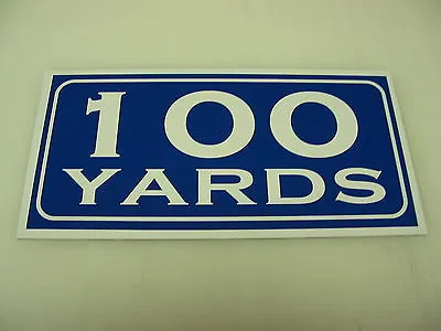 Vintage 100 YARD MARKER Metal Sign 4 Golf Club Yardage Sign For Golf Course • $13.45