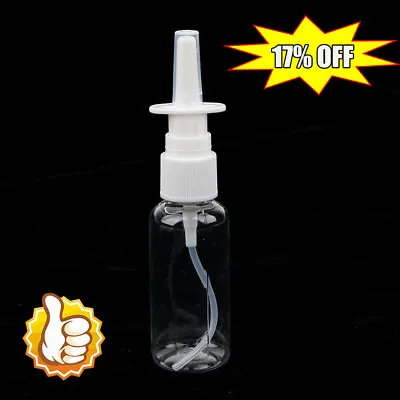 Empty Nasal Spray Bottles Pump Sprayer Mist Nose Spray Refillable Bottle FAST • $1.12