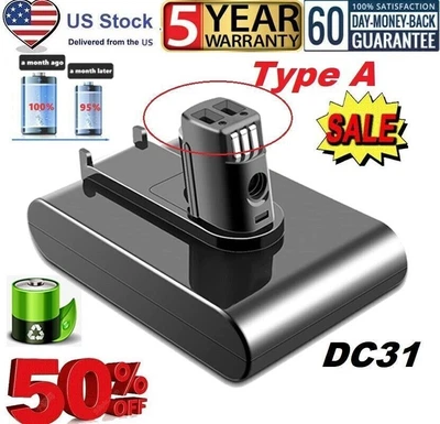 $18 • Buy 22.2V DC31 Battery For Dyson DC31 Type A DC34 DC35 DC44 DC45 Animal Pack Vacuum