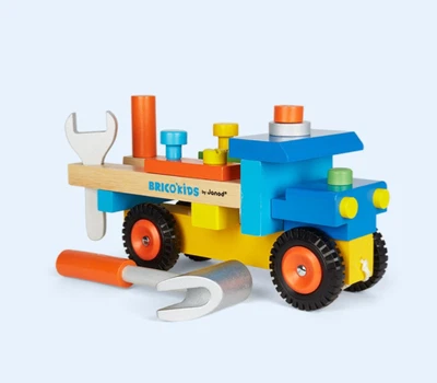 £15 • Buy Janod BRICO'KIDS DIY TRUCK Wooden Pull Along Tools Role Play Toy Gift 2+ BN