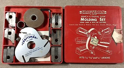 Craftsman Bench /radial Saw Molding Set 18 Cutters  #9-3200 • $18.99