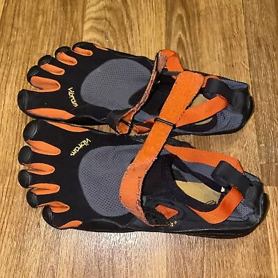 Vibram Mens FiveFingers Orange Barefoot Running Shoes EU 42  - M1483 • $34.99