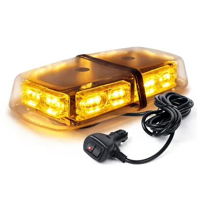 36 LED Strobe Light Bar W/ Magnetic Base Car Rooftop Emergency Warning 12V/24V • $23.95