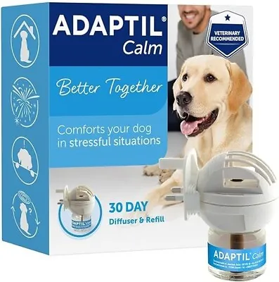 ADAPTIL Calm Home Diffuser With 30 Day 48ml Refill - Dog Calming Remedy UK • £30