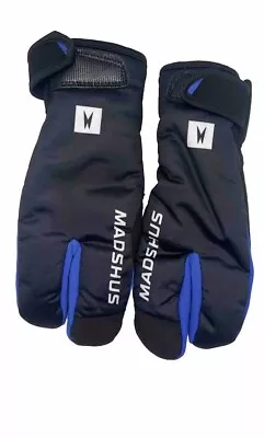 Madshus Endurace Sanchez Mitt Glove Gloves Winter Ski Split Mittens Blue Lobster • $39.95