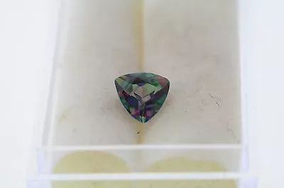 0.98ct Trillion Cut Loose Mystic Fire Topaz 6.0 X 6.0 X 6.0 X 4.0mm • $20.71