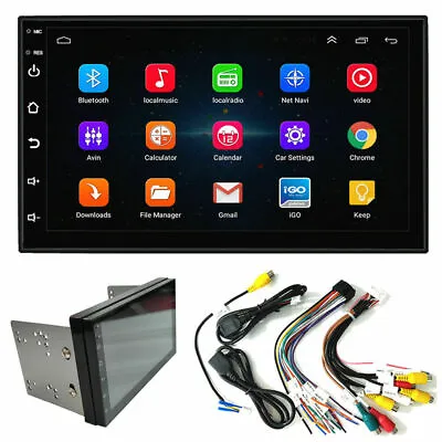 $74.99 • Buy 7  Android 9.1 Double 2Din Car Stereo Radio GPS Wifi OBD2 Mirror Link Player