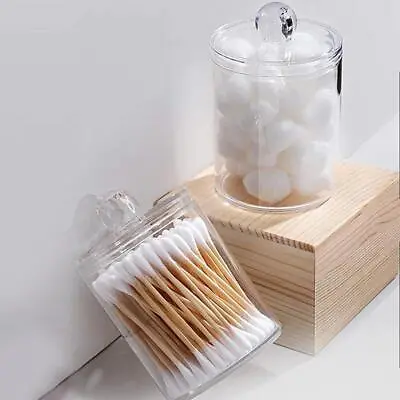 Cotton Ball And Swab Organizer Holder Container Acrylic Makeup Brush Sell • $7.93