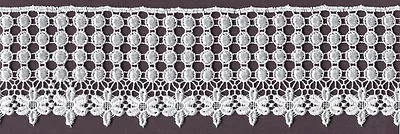 3  White Venice Venise Lace Fabric Trim 5 Yards  • $29.98