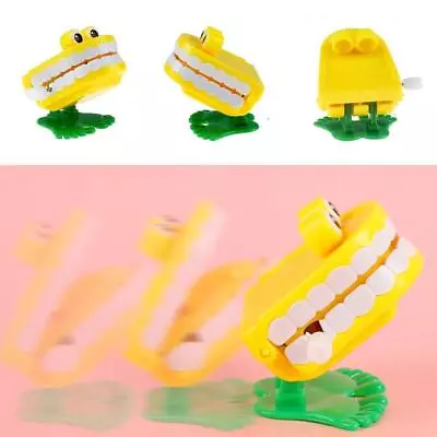 1X Plastic Wind-up Walking Babbling Chattering Teeth Gifts With Toys Eyes J2K3 • £3.01